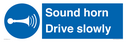 sound-horn-drive-slowly-warehousing-and-delivery-sign~